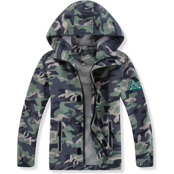 Waterproof Kids Rain Jackets With HoodLightweight Toddler Raincoat For Boys